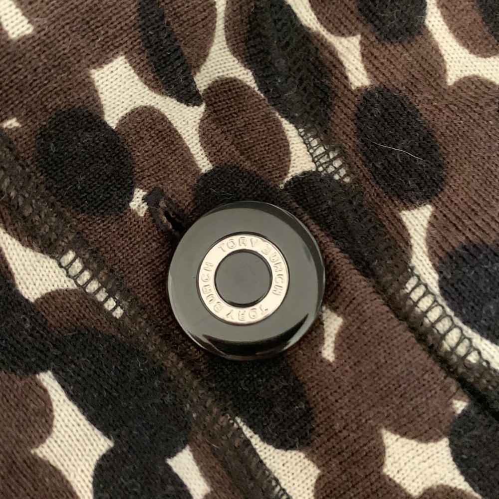 Five Tory Burch Replacement Black/Silver Buttons - image 2